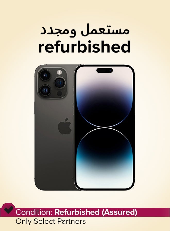 Apple Refurbished - iPhone 14 Pro Max 128GB Space Black 5G With Facetime & Renewed - E310 True Wireless Stereo Earbuds, Bluetooth 5.3, 13mm Drivers, AI Call Noise Reduction, 20 Hours Playtime, USB-C Charging, Lightweight - Black , with 1-Year Replacement Warranty Bundle - Image 2